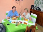 Zum Dinner verwöhnt von unserem Hausherr