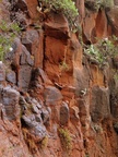 Aufstieg in die rote Wand