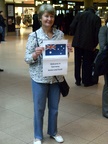 Rosi at the airport