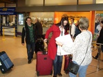 Jess and Scott arriving in Hamburg