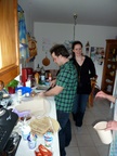 in the kitchen