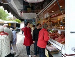 at the butcher on the market