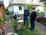 Kevin and Scott at the barbecue
