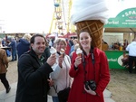 having an ice cream