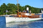 Ausflgsdampfer im alten Stil