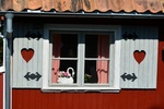 liebevoll verzierte Häuser
